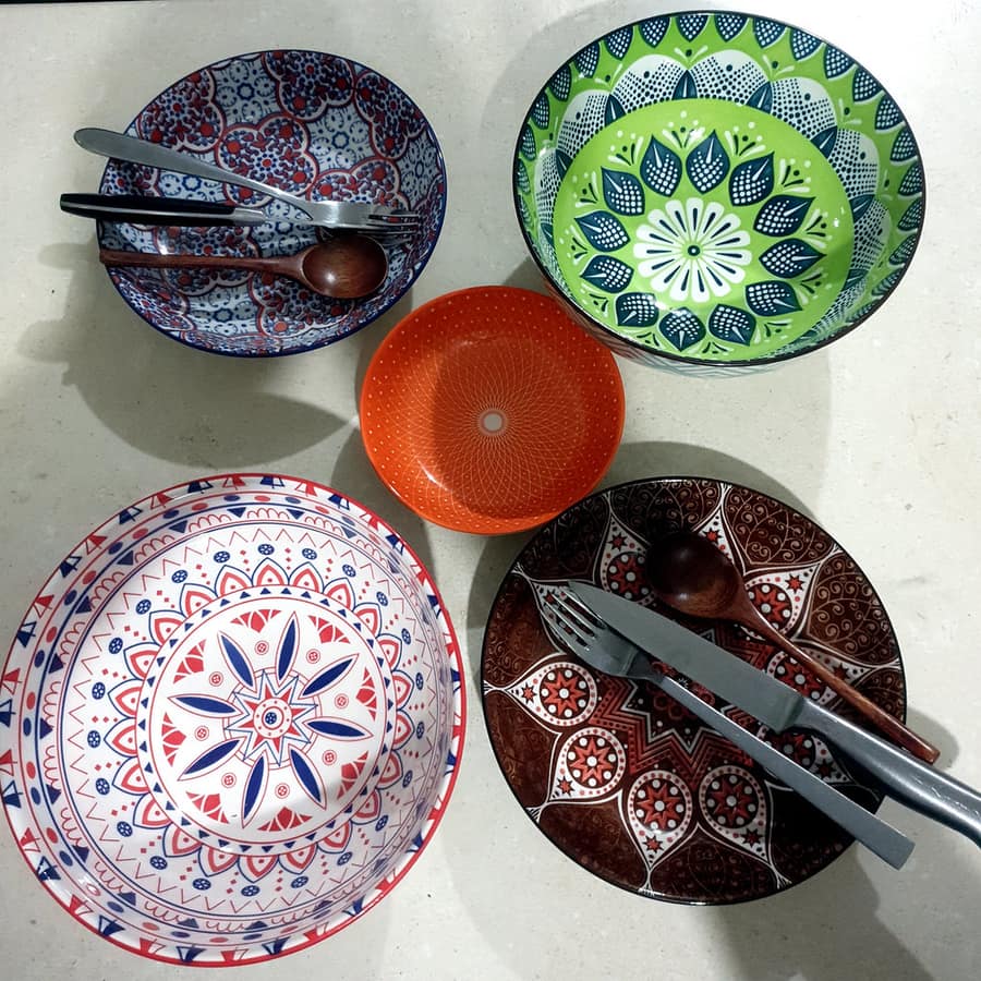Briar Chip and Dip Bowl Set Terracotta