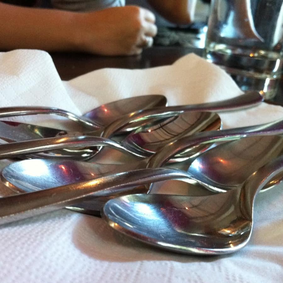 Coastal Dessert Fork Set of 8 Forest Green