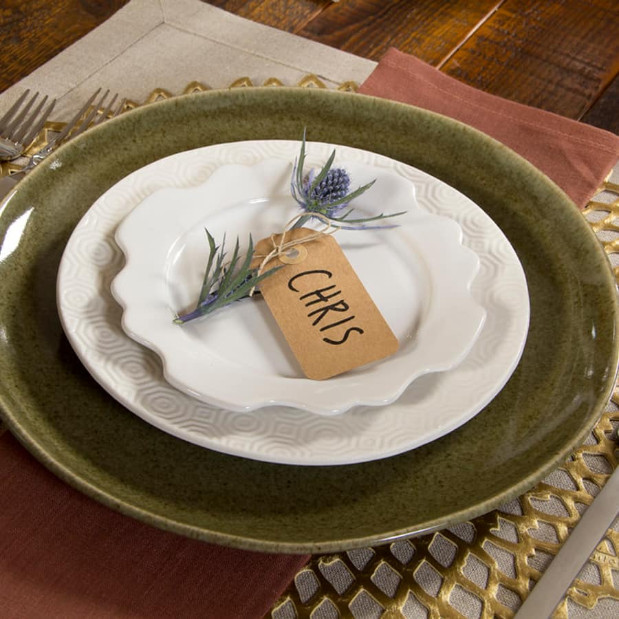 Ivory Lane Housewarming Tabletop Collection Forest Green