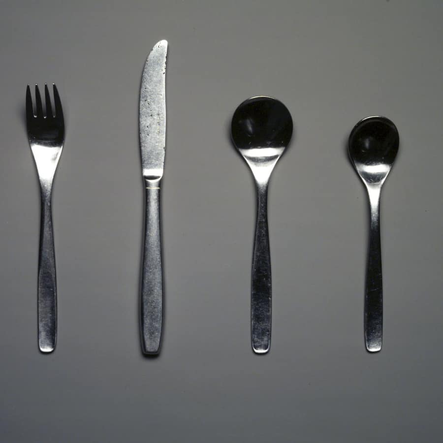 Summit 20 Piece Flatware Set Brushed Steel
